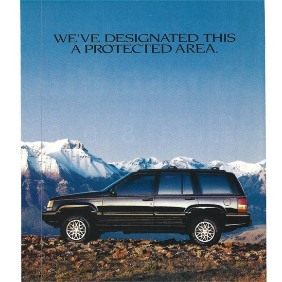 Jeep Grand Cherokee Car Auto 1990s Vintage Print Ad 8 inch Tall - Picture 2 of 4